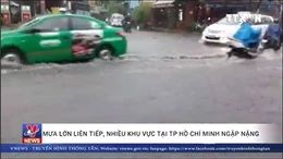 TP Hồ Chí Minh: Nhiều tuyến đường ngập nặng sau hai trận mưa lớn liên tiếp 